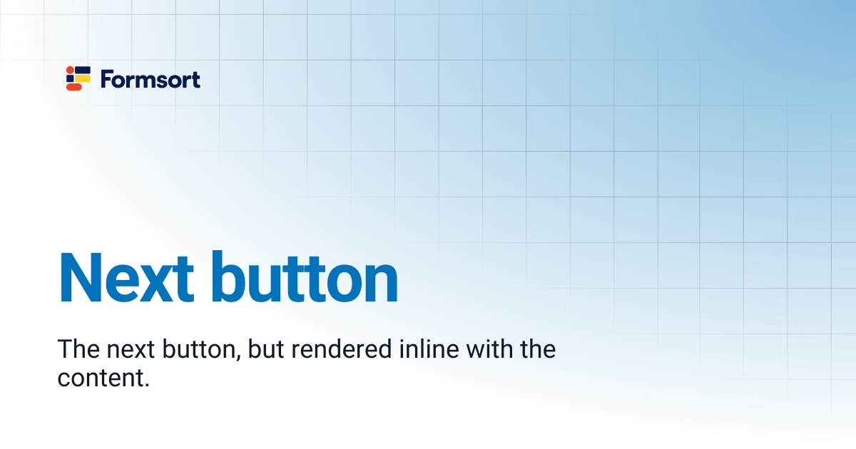 Next button | Formsort